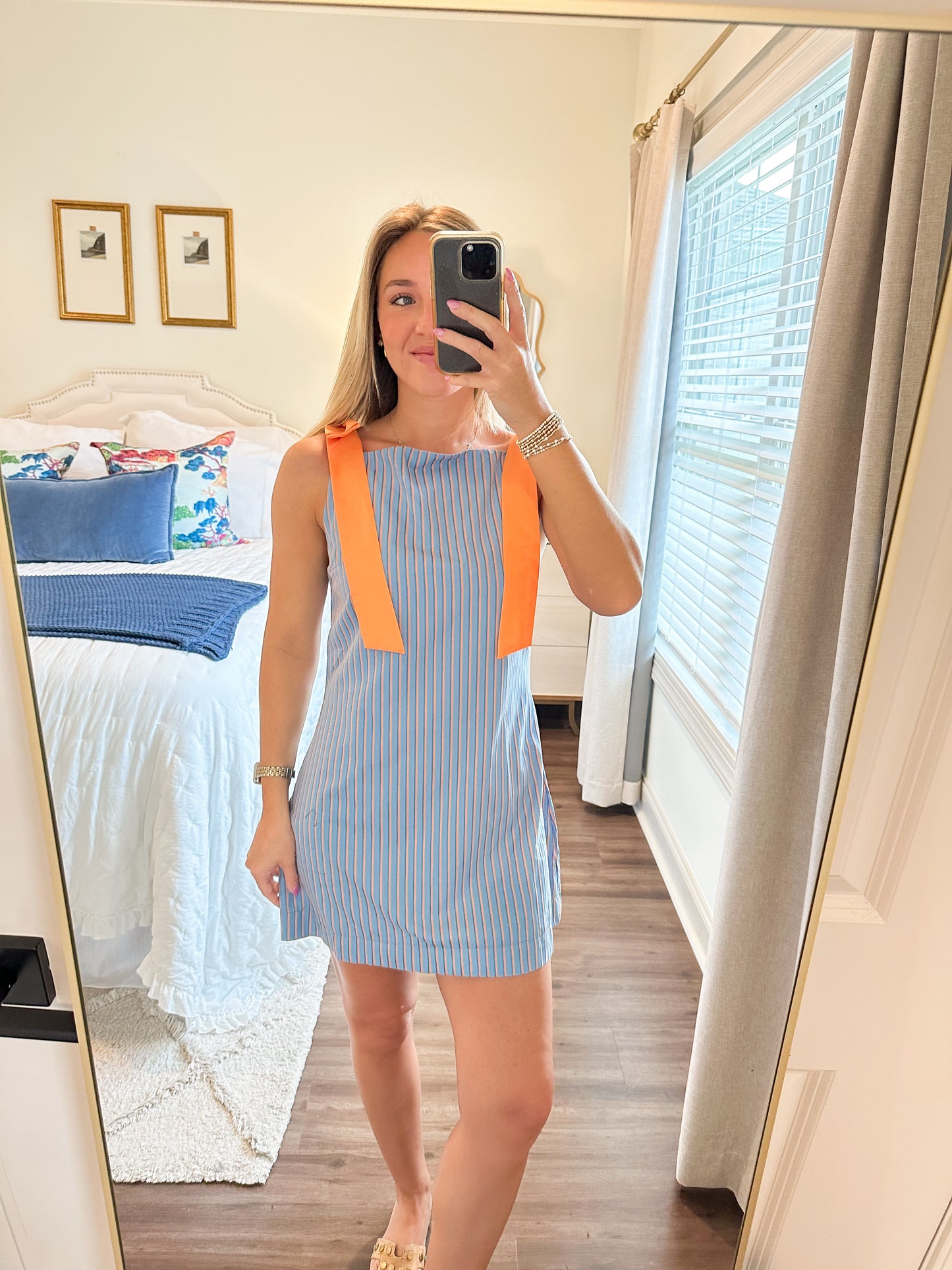 Ruby Stripe Mini- Blue/Orange