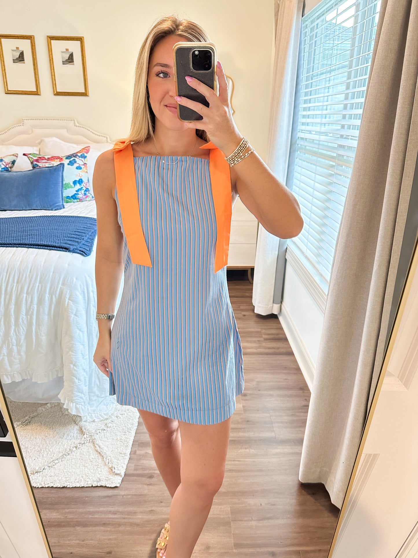 Ruby Stripe Mini- Blue/Orange