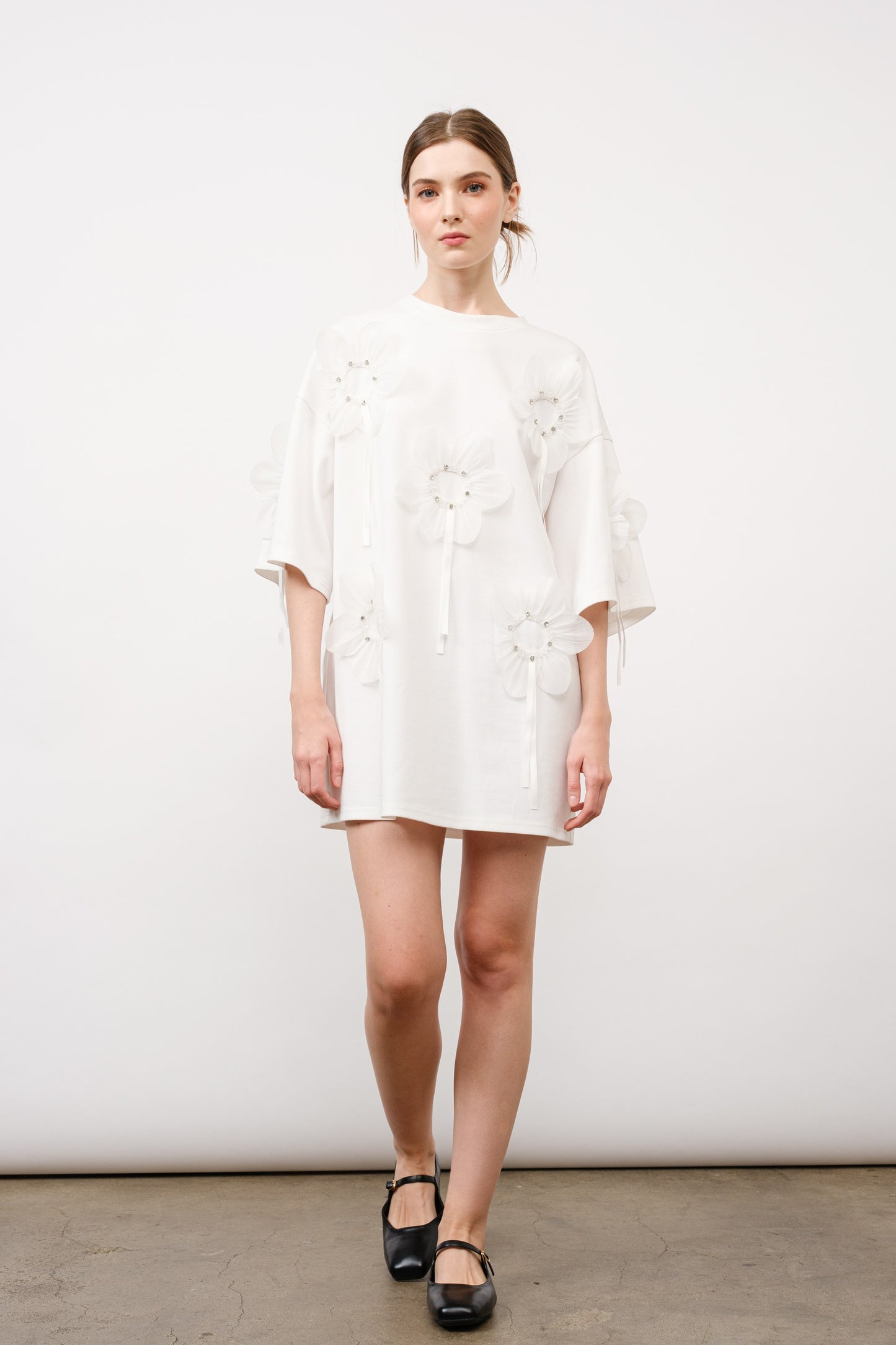Camila T-Shirt Mini Dress- White