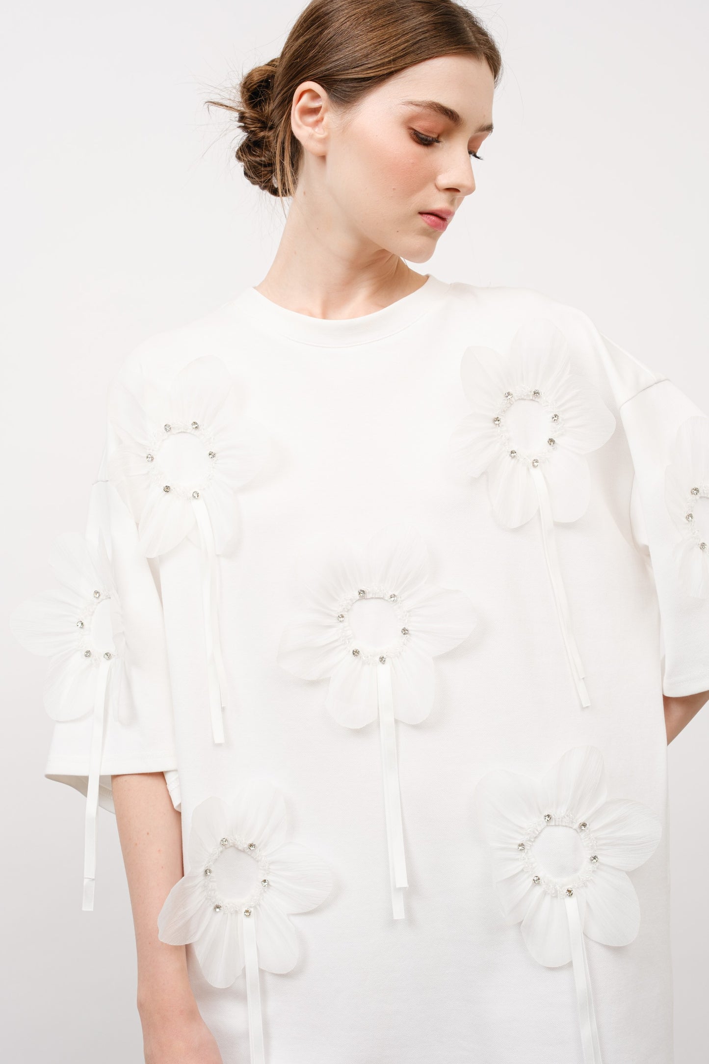 Camila T-Shirt Mini Dress- White