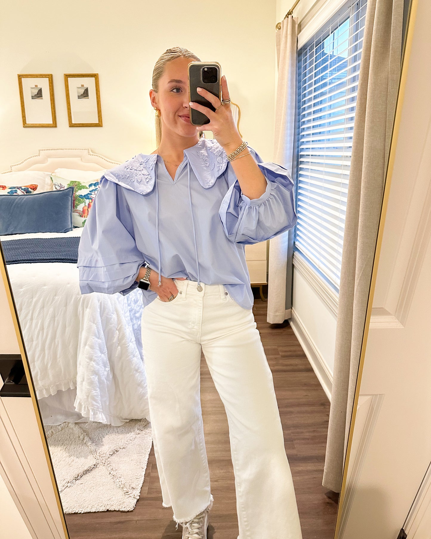 Lilly Top- Light Blue