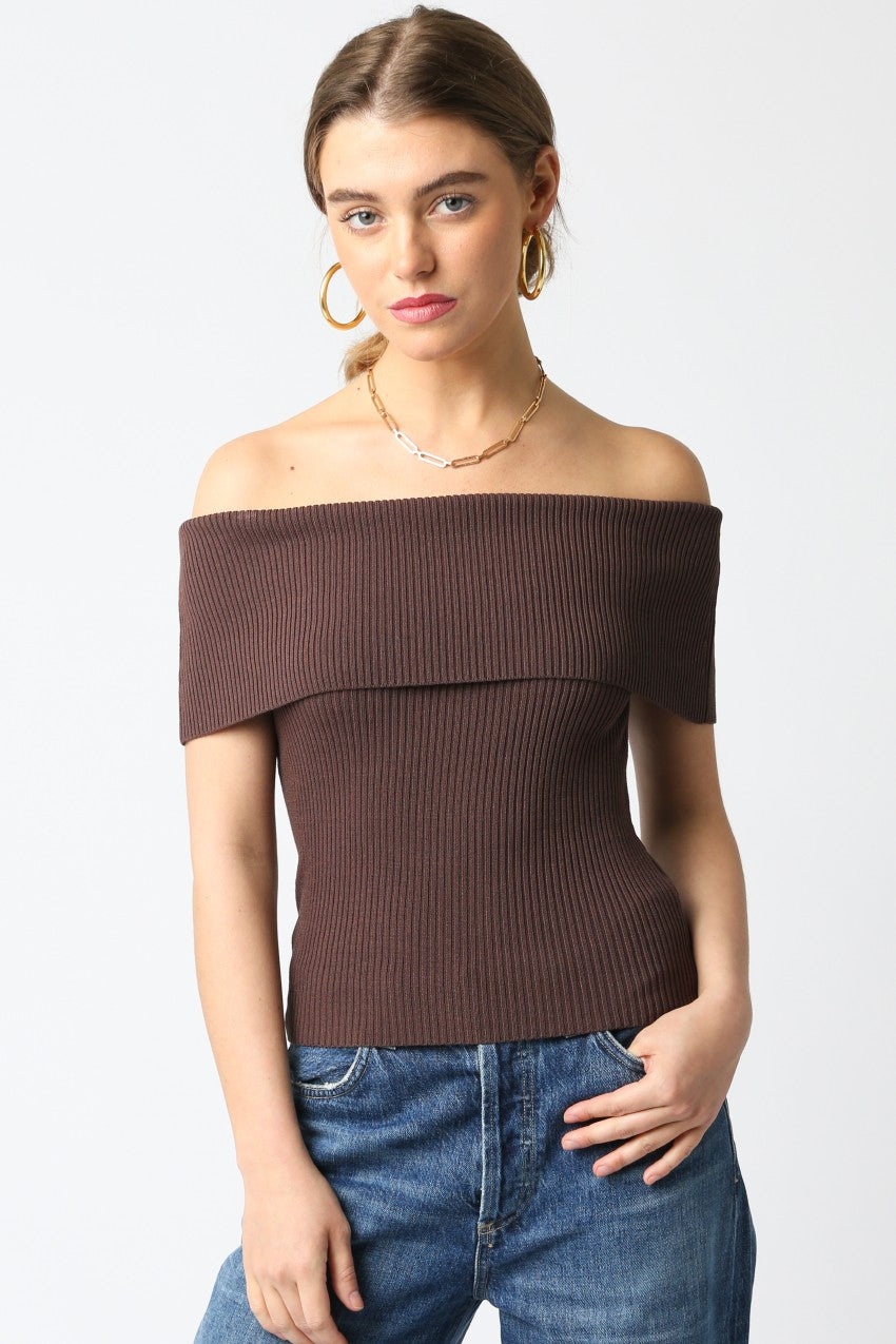Veena Top- Brown