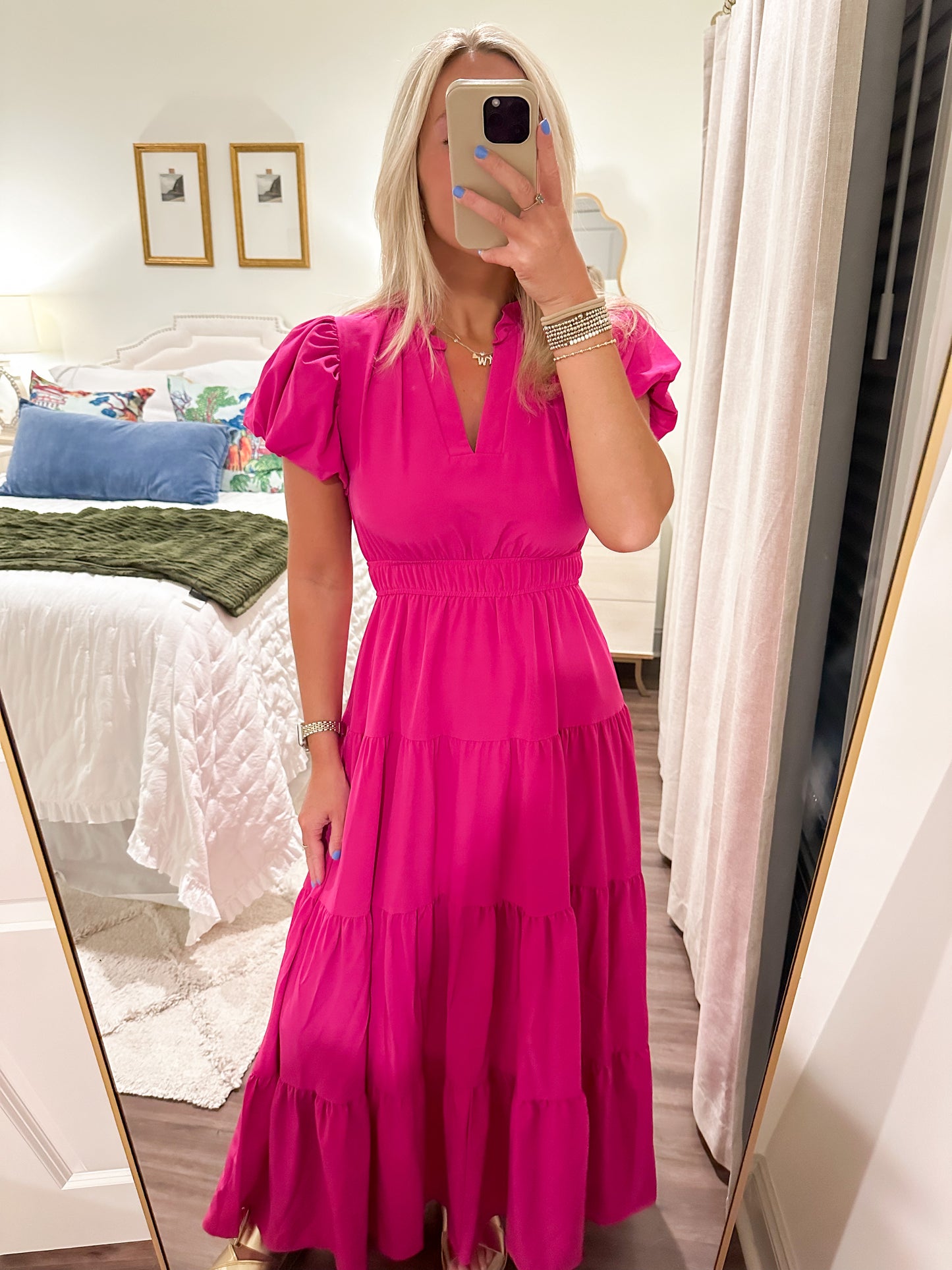 Lucy Dress- Magenta