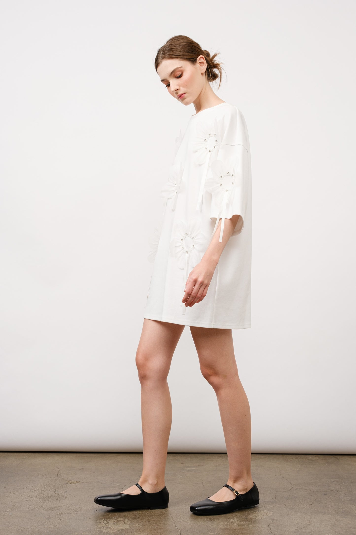 Camila T-Shirt Mini Dress- White