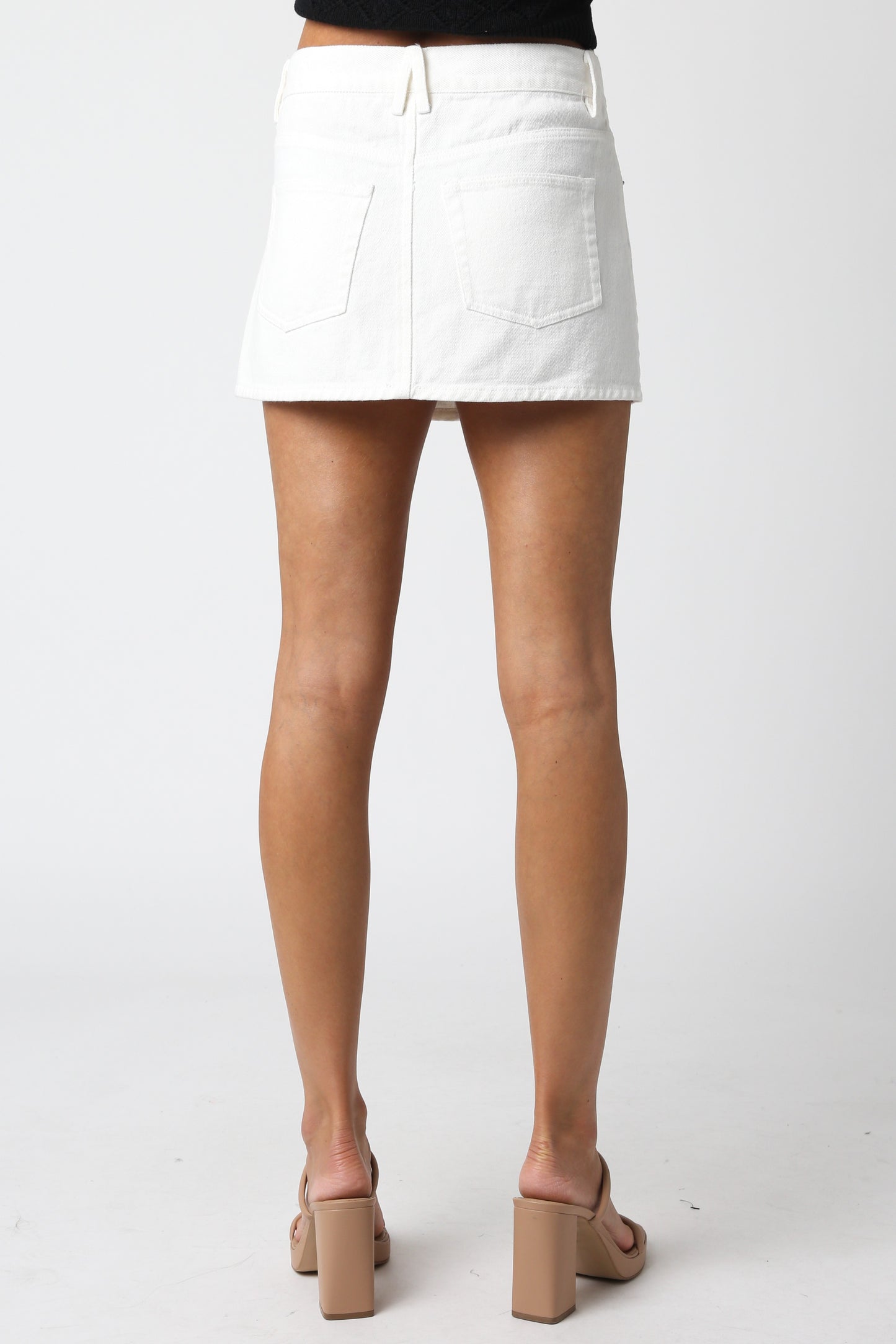Eve Micro Mini Skirt- White