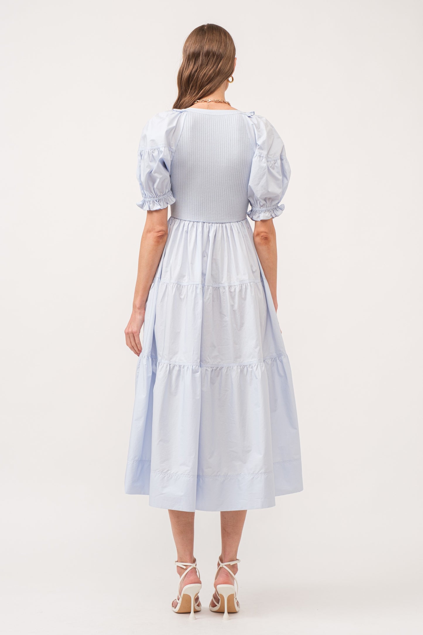 Kora Midi Dress- Blue