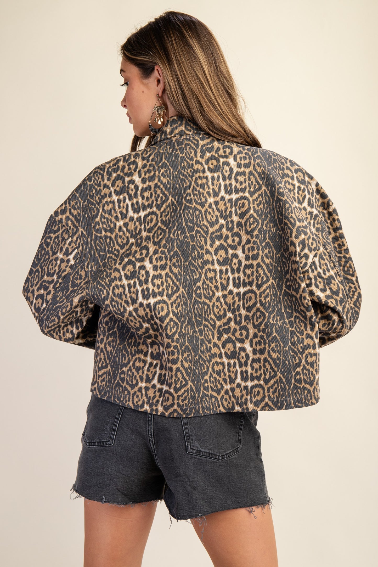 Leopard Shirt Jacket