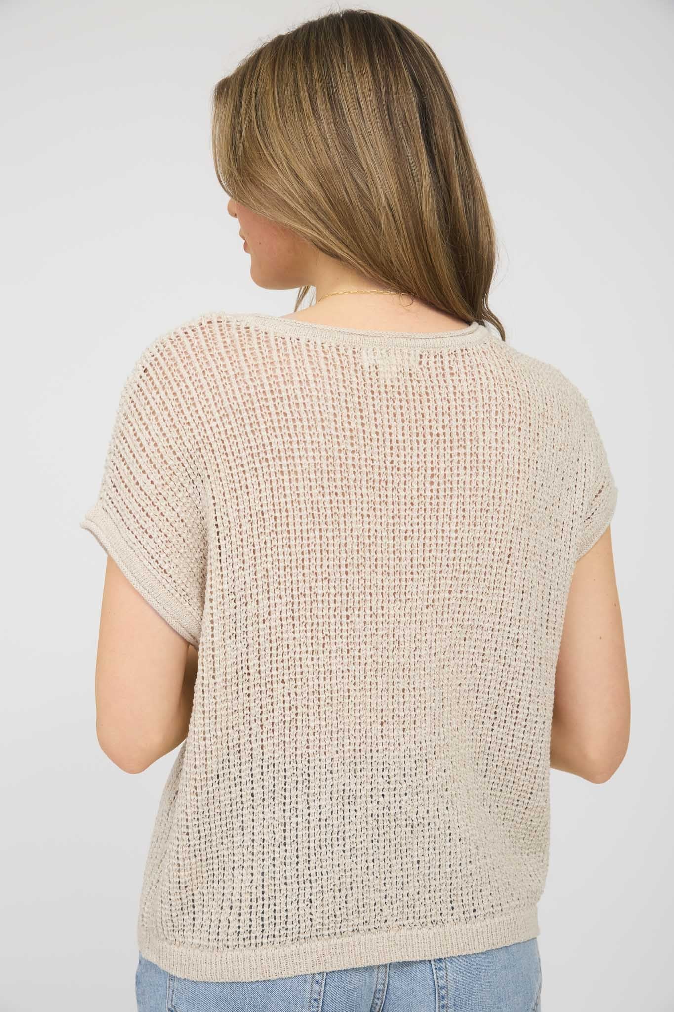Isla Crochet Top- Natural