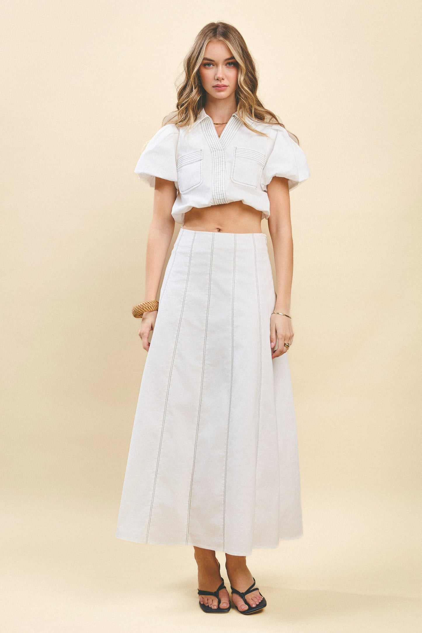 Bubble Contrast Set- White