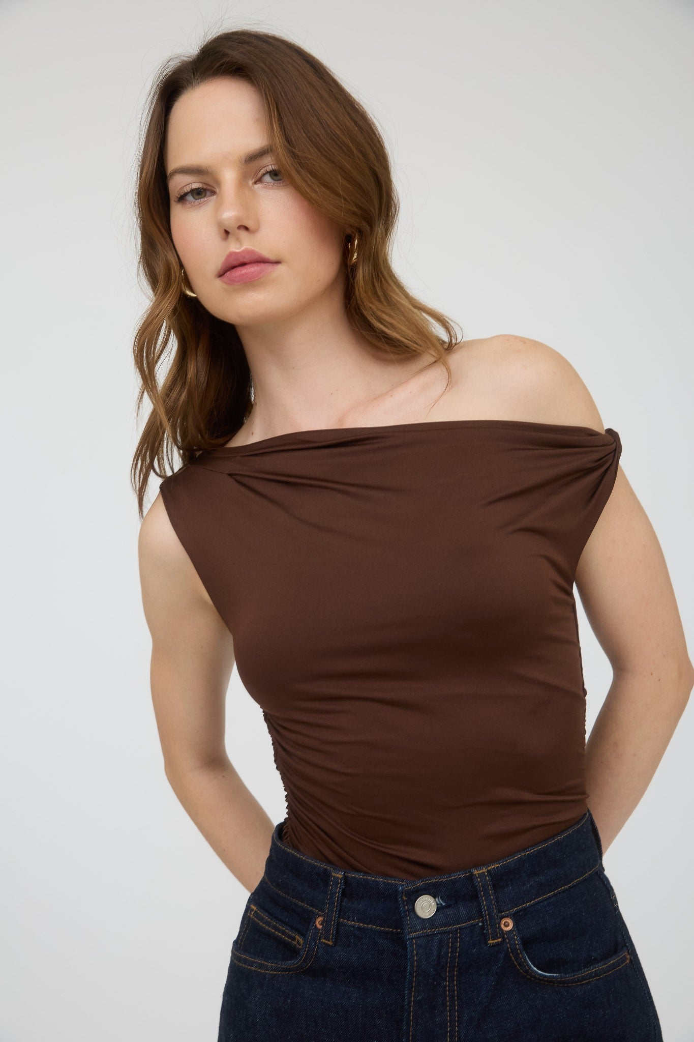 Luna Top- Brown