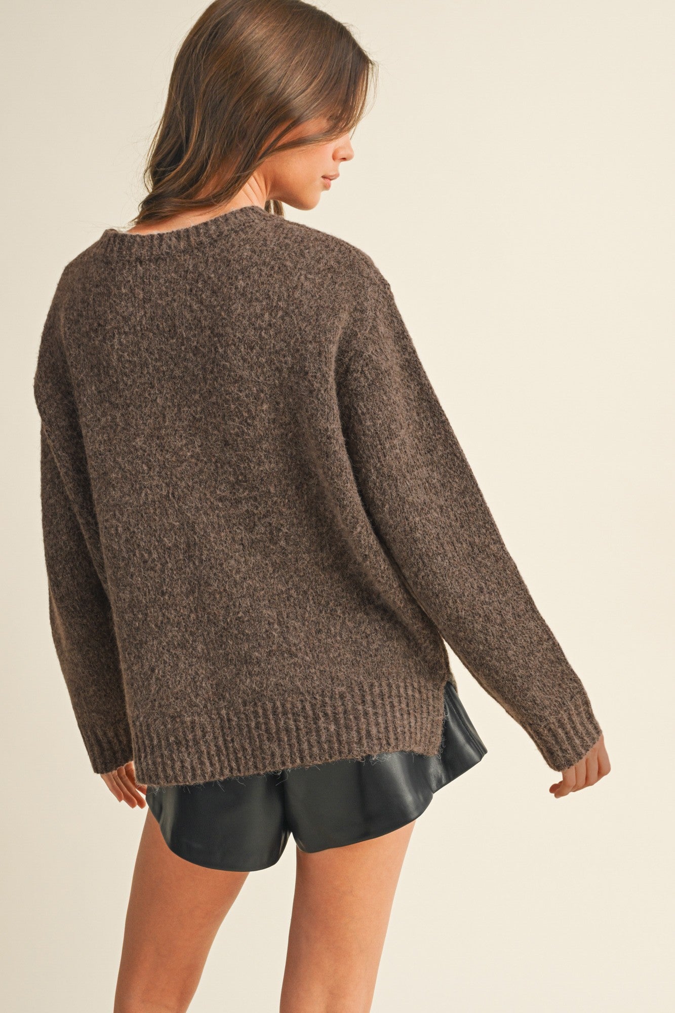 Bailey Sweater- Dark Oak