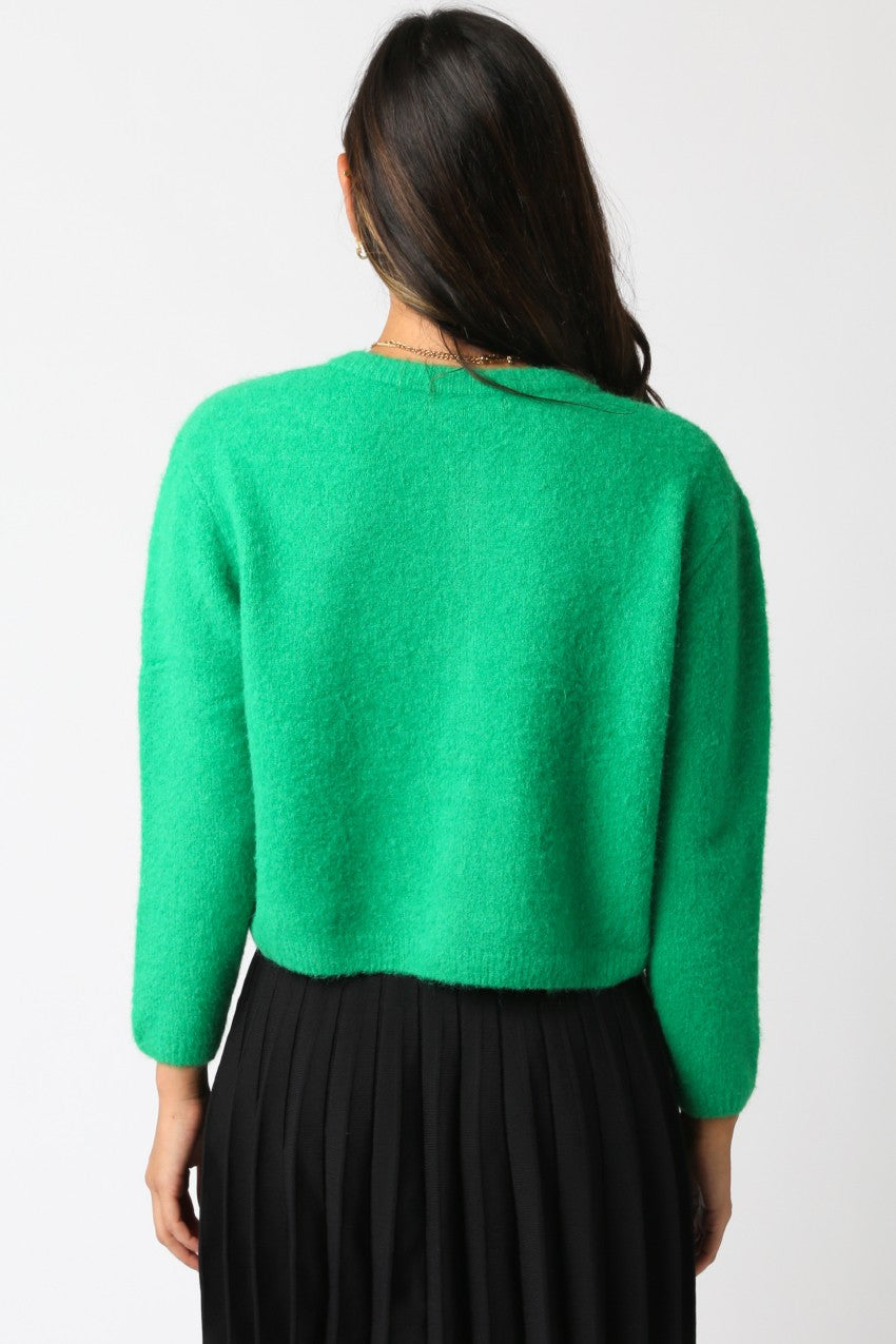 Lucy Button Top- Green