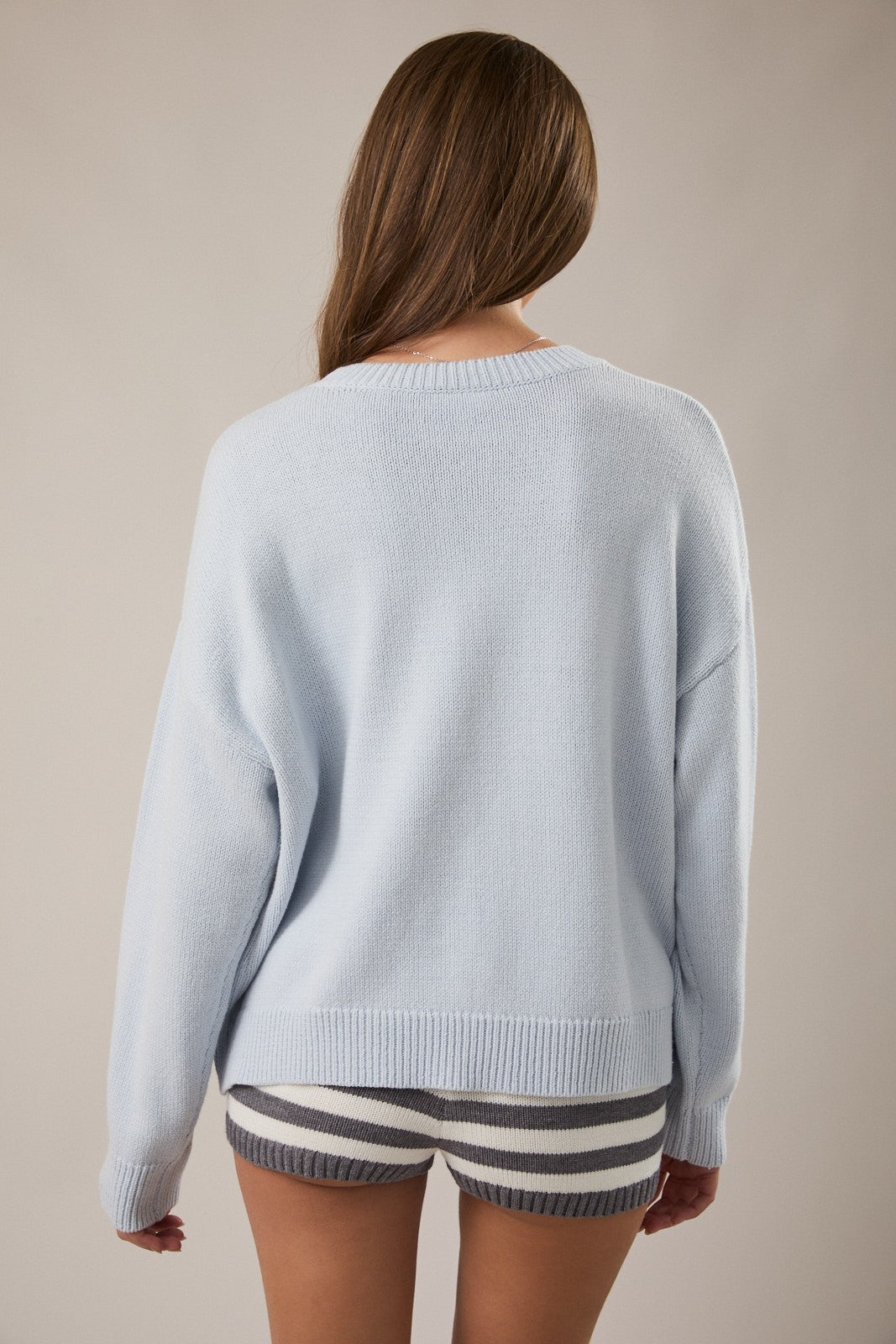3 Sardine Sweater- Baby Blue