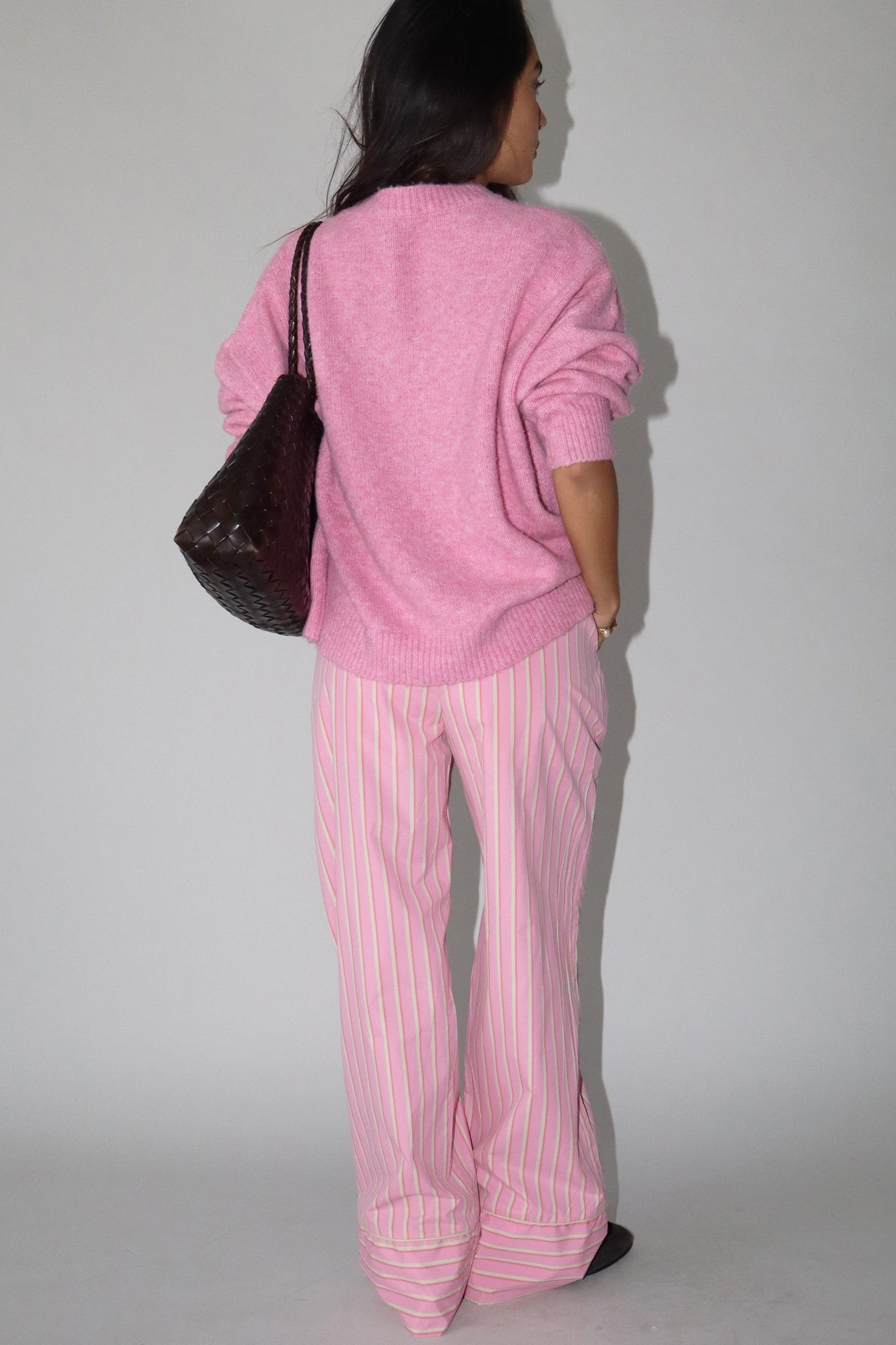 Sailboat Knit Sweater- French Pink