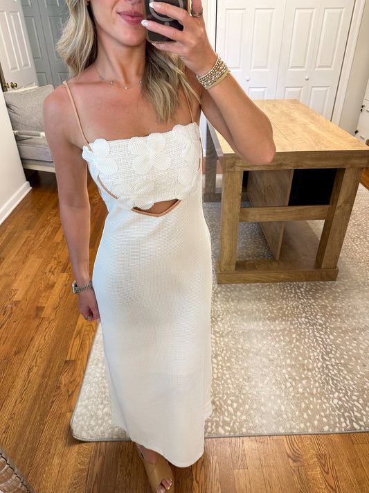 The Palm Cove Dress- Off White