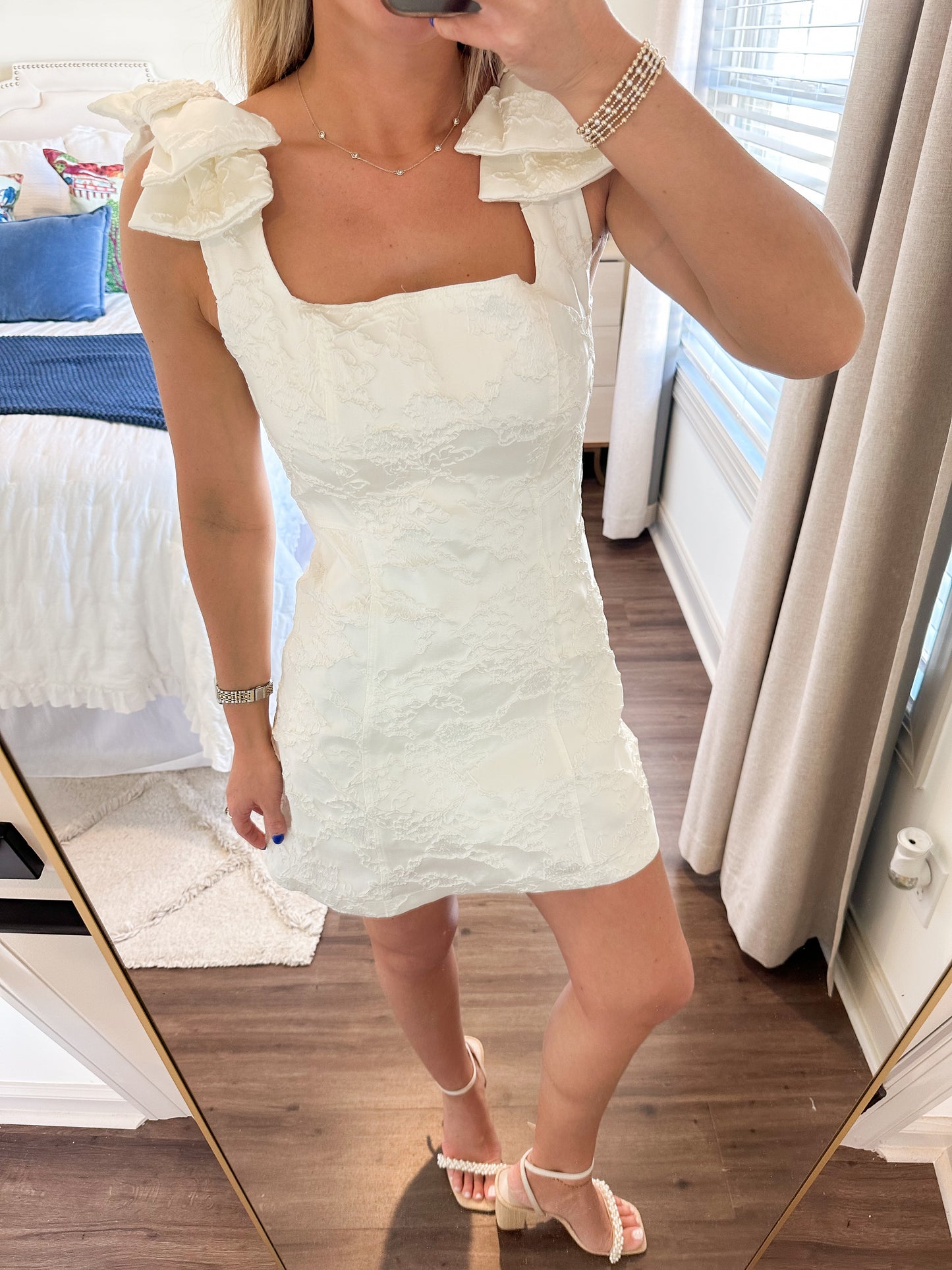 Celeste Mini Dress- White