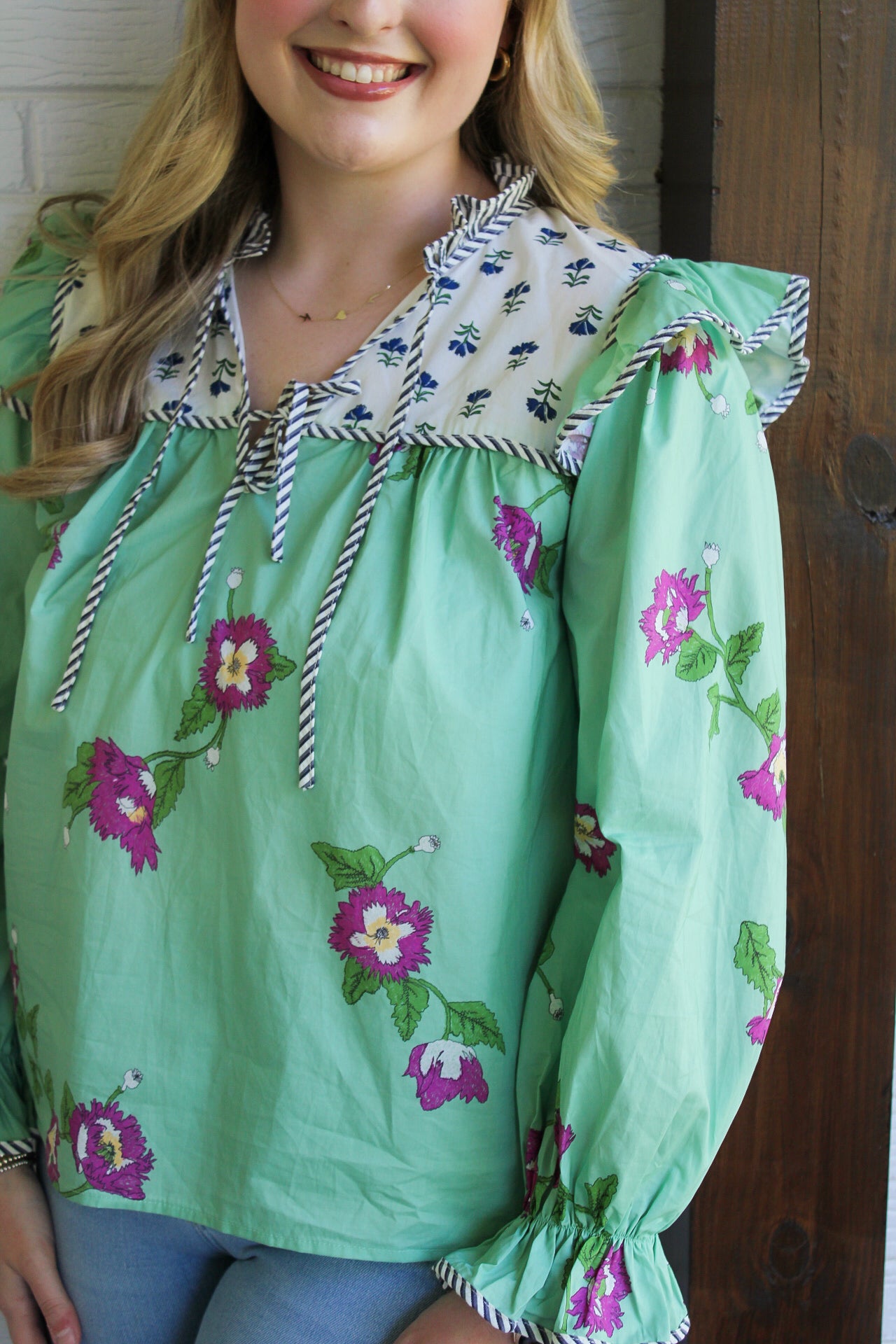 Jess Top- Apple Green