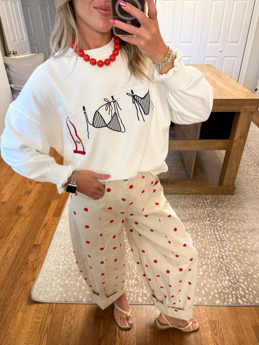 Marlowe Sweatshirt- White