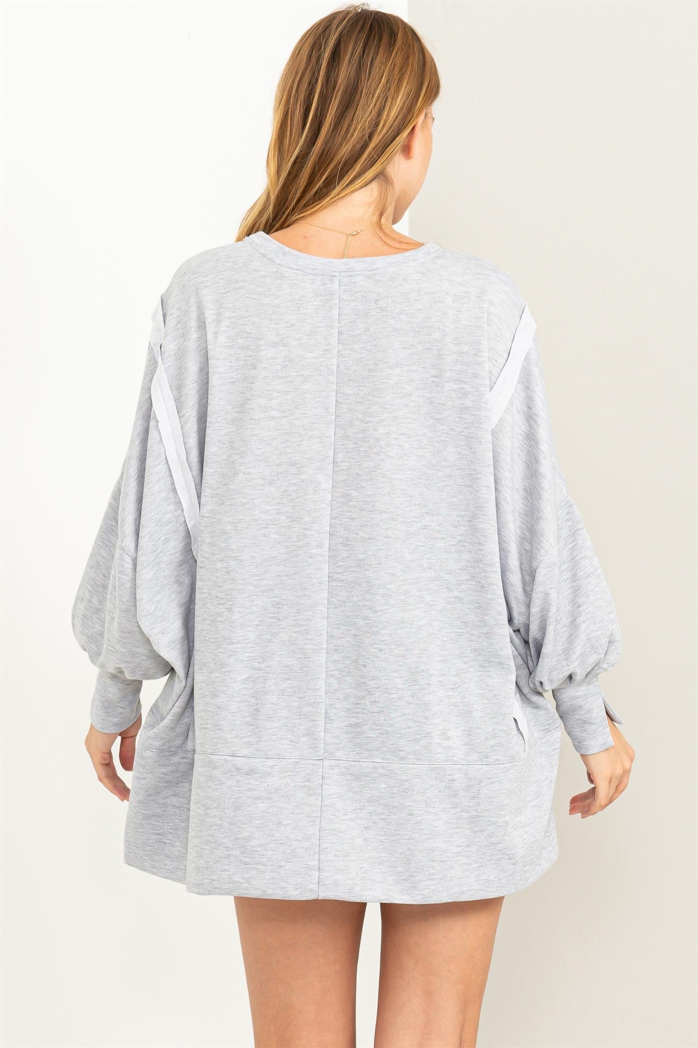 Back to Basic Top- Grey