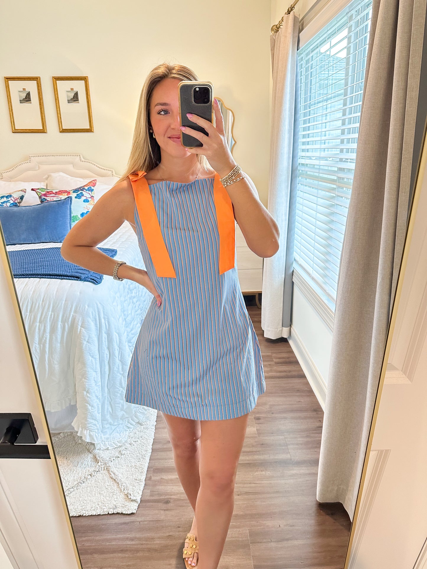 Ruby Stripe Mini- Blue/Orange