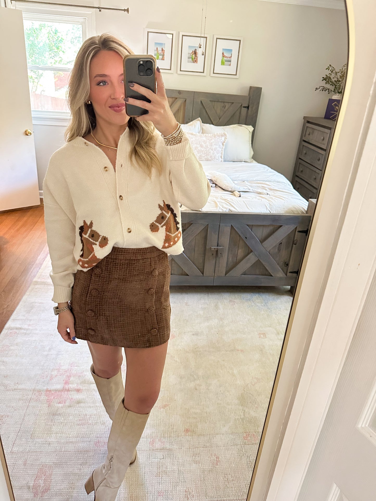 Horse Sweater- Cream