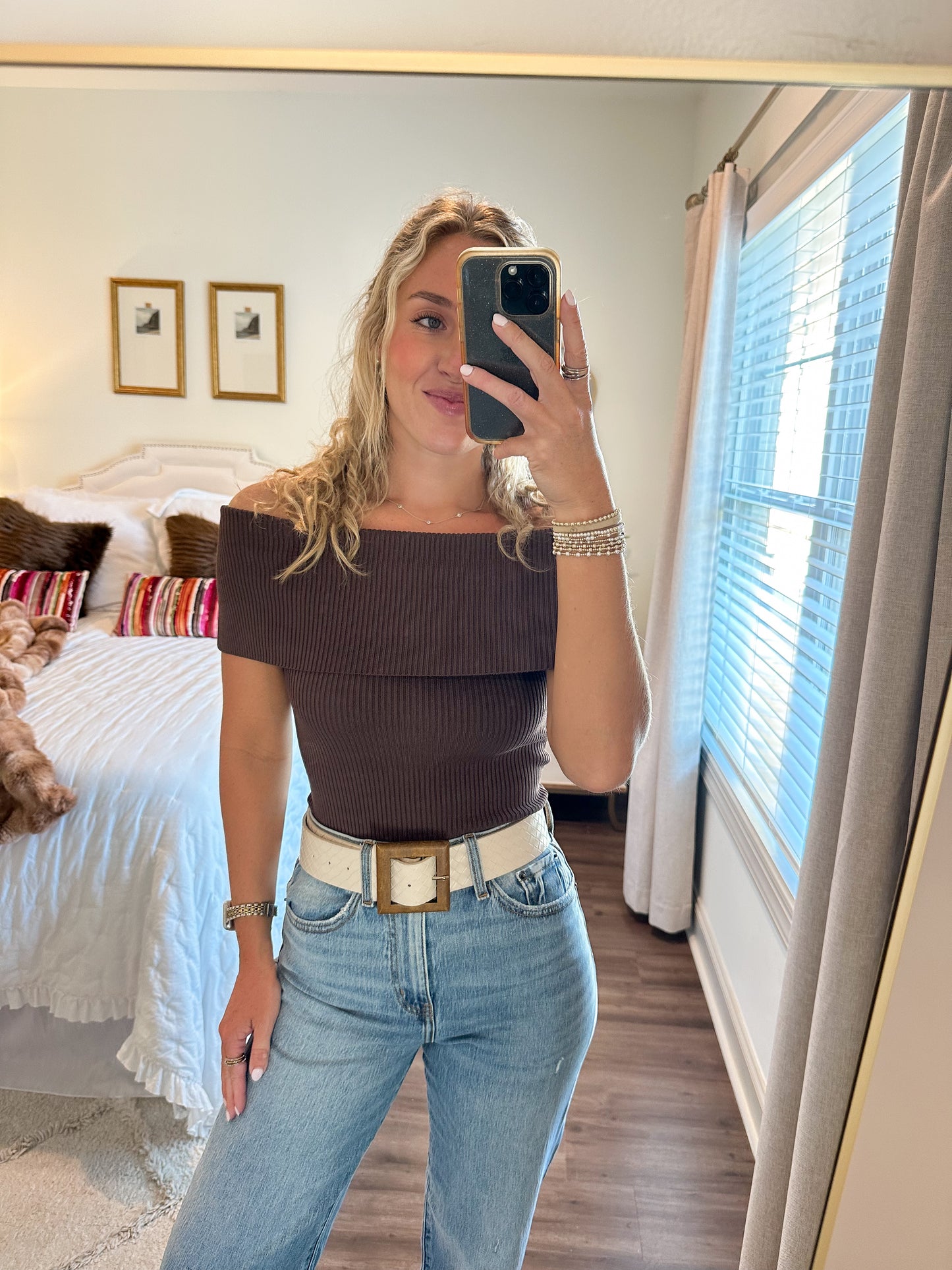 Veena Top- Brown