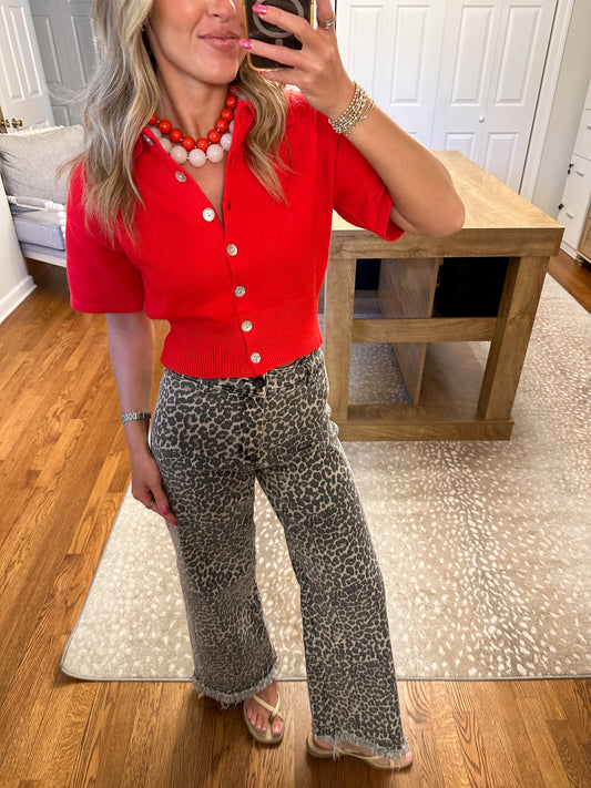 The Aspen Top- Red