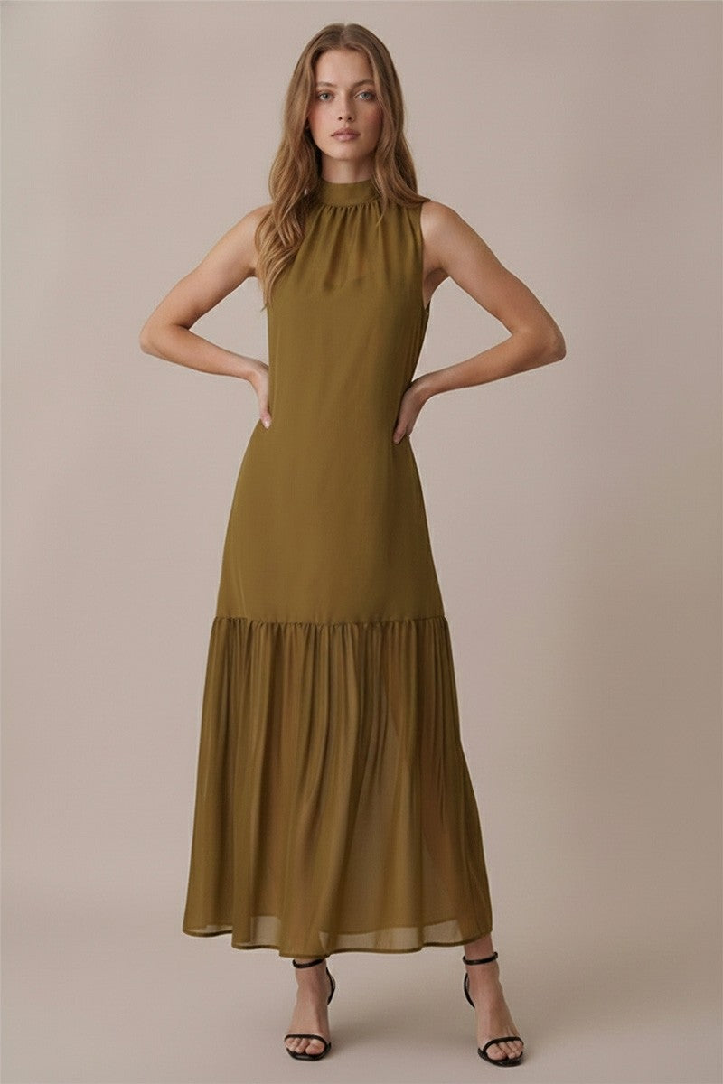 Alessandra Maxi Dress- Olive