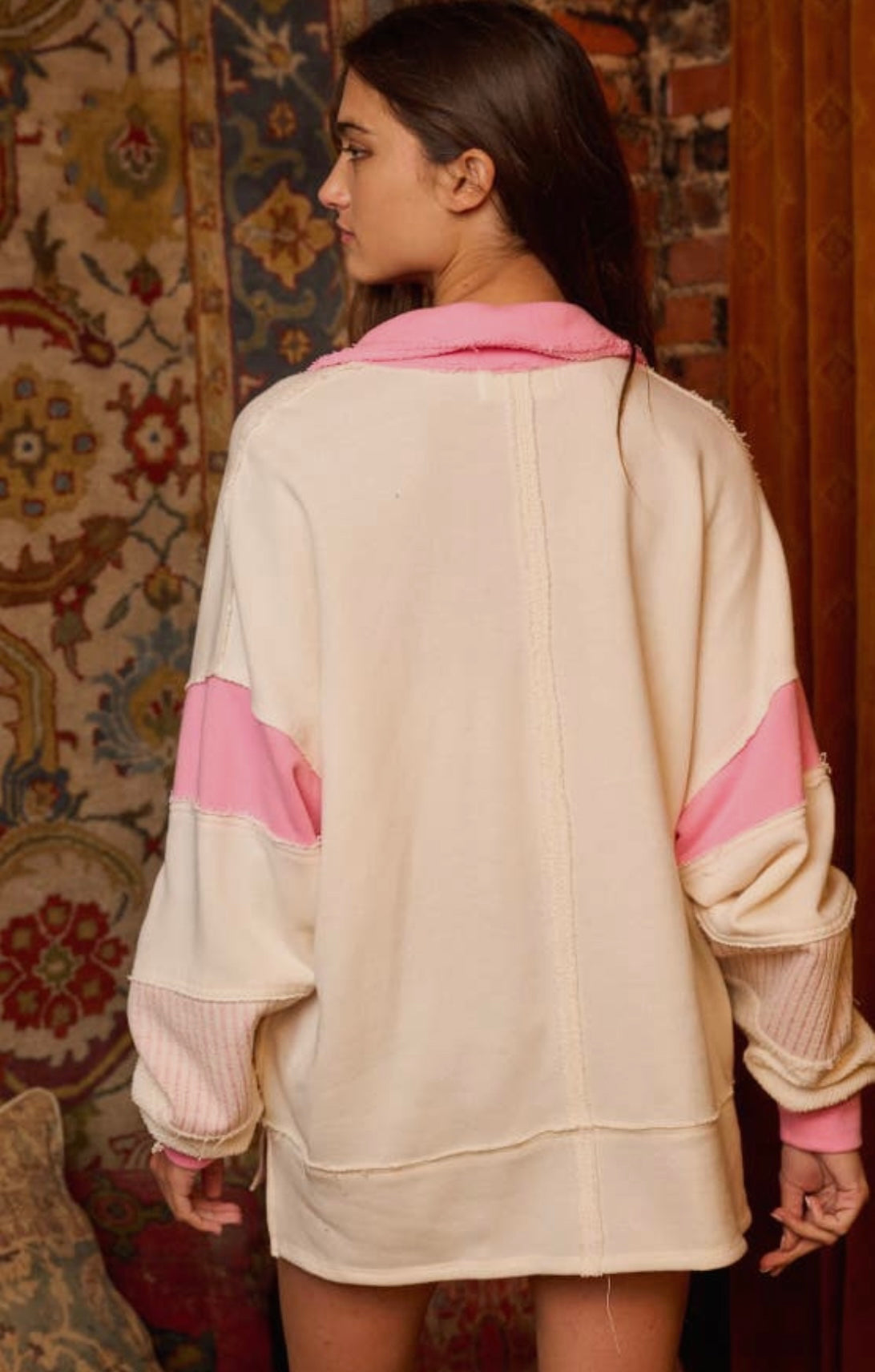 PRE-ORDER French Terry Pullover- Pink