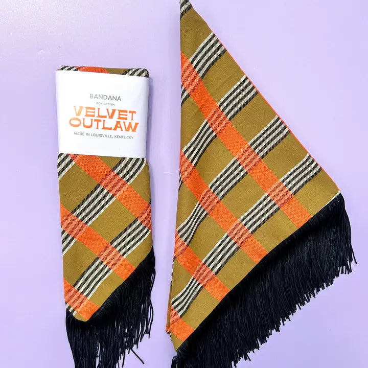 Fall Fringe Bandana- Black