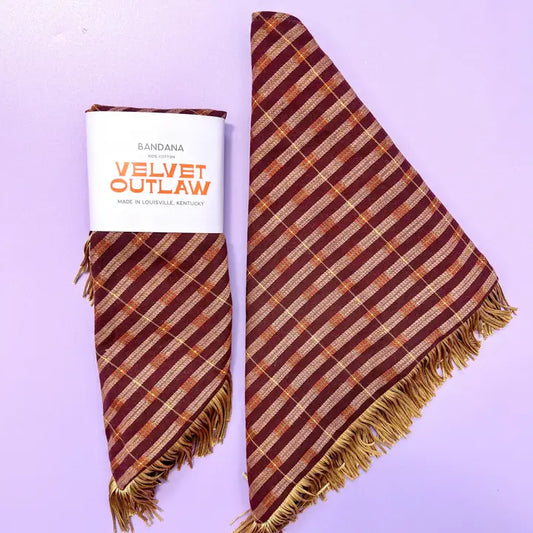 Fall Fringe Bandana- Brown