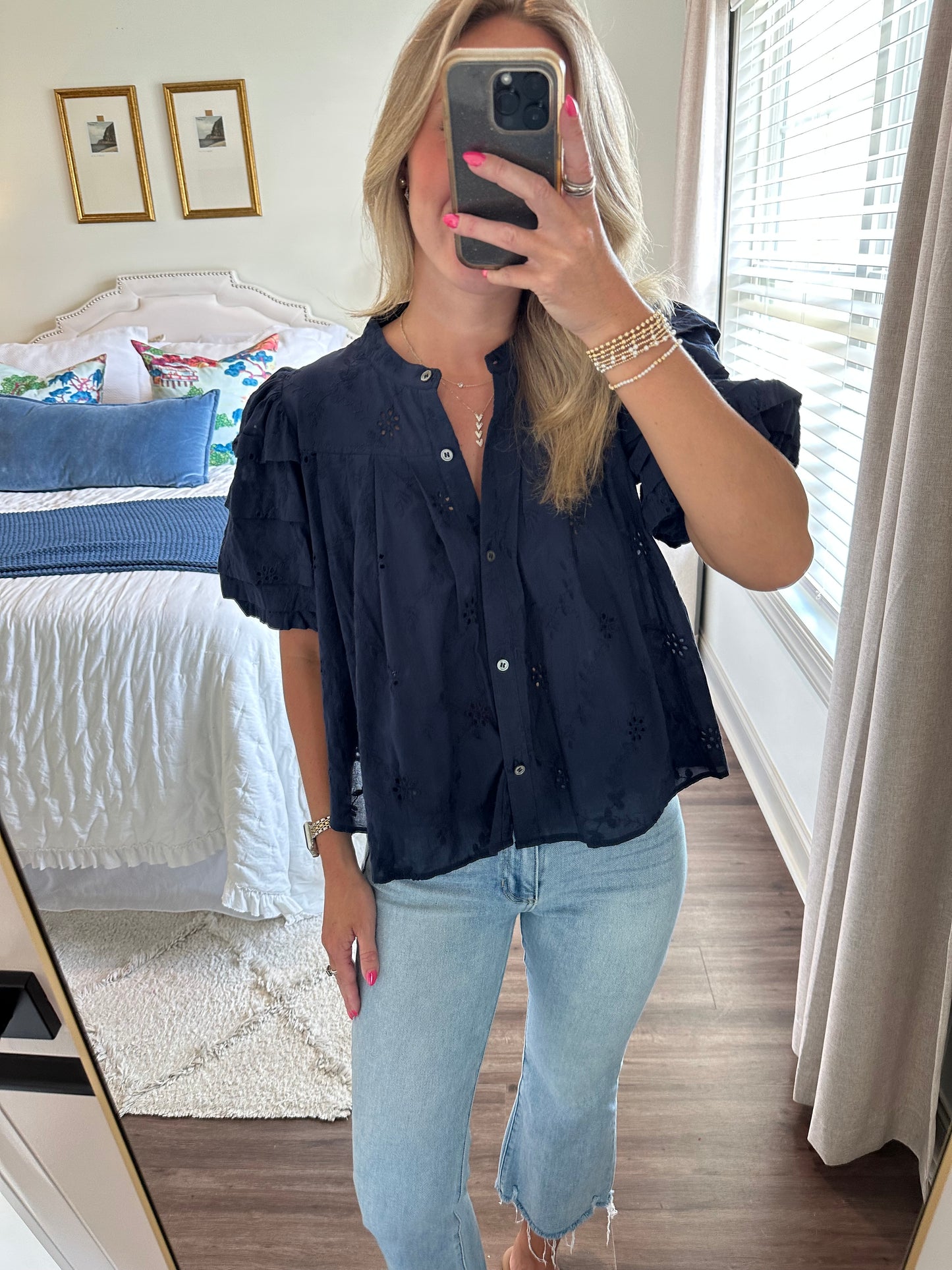 Scarlett Top- Navy