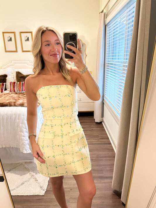 Collins Mini Dress- Butter Yellow