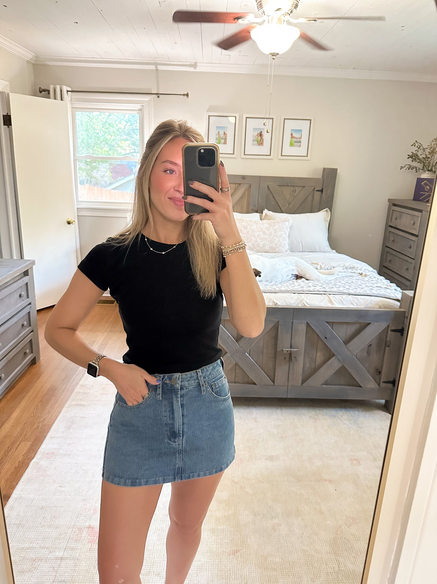 Jamie Denim Skirt