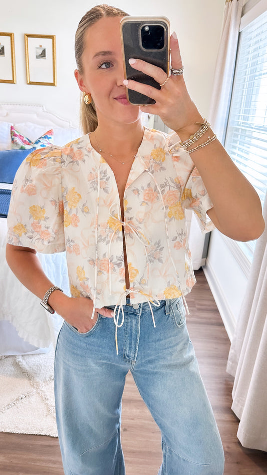 Vintage Floral Top