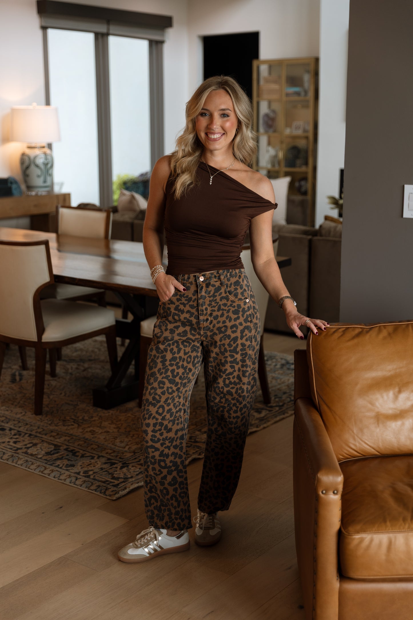 Luna Top- Brown