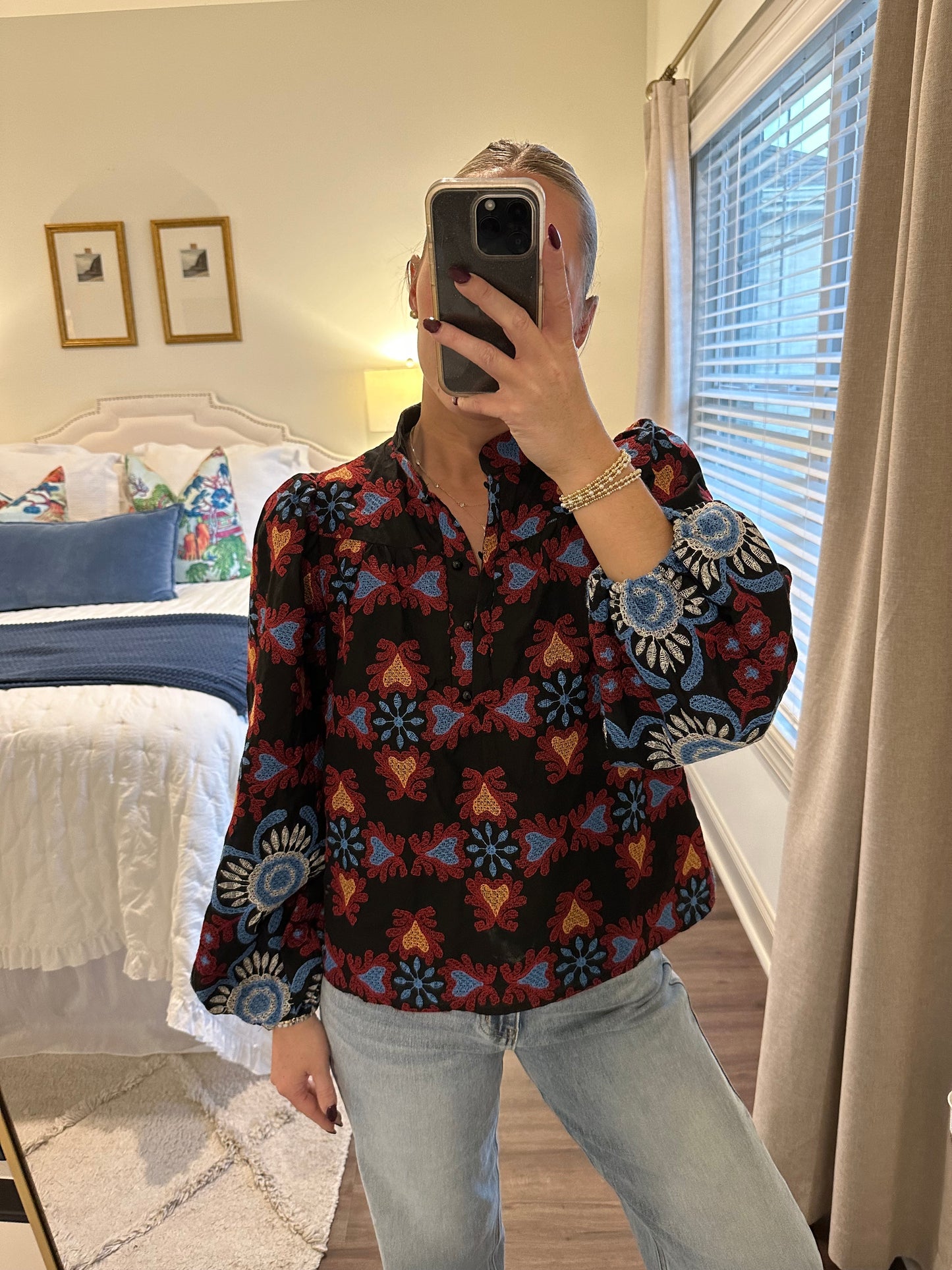 Hunter Embroidered Top