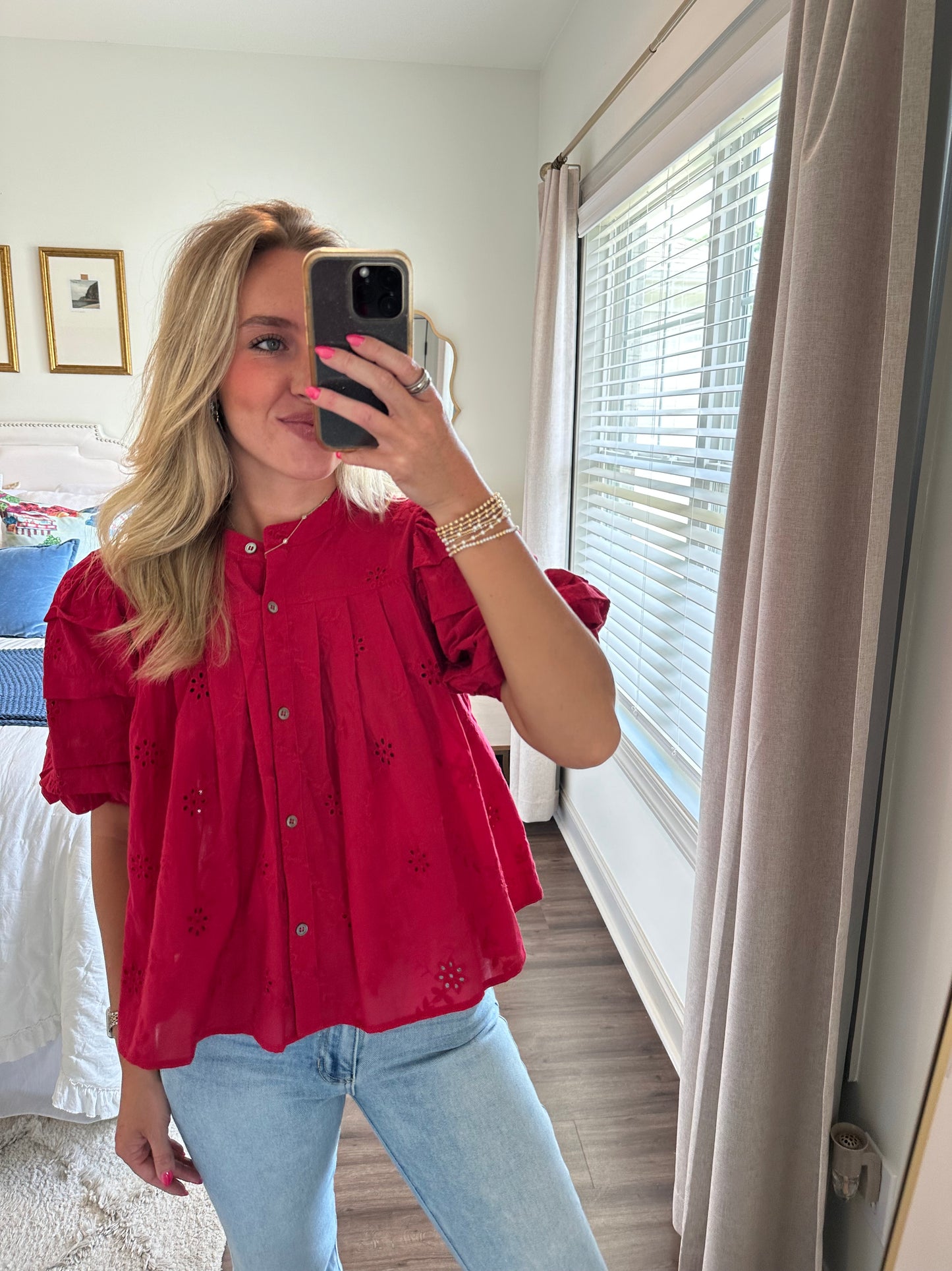 Scarlett Top- Red