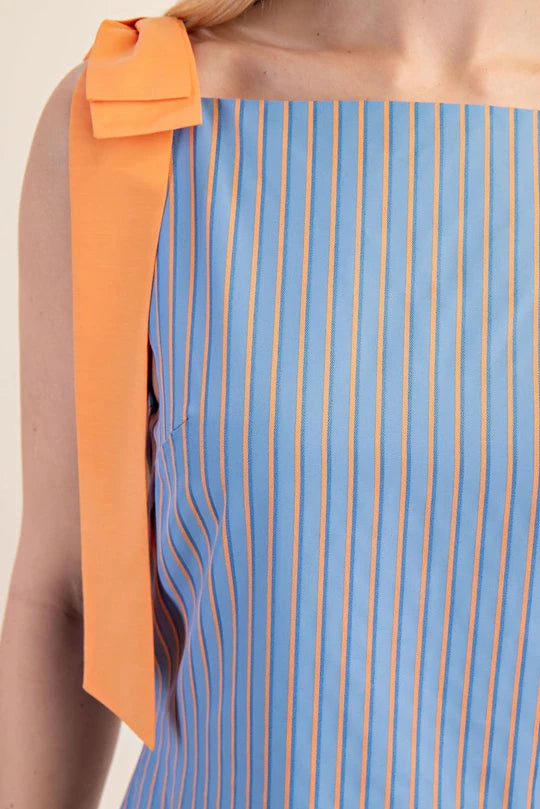 Ruby Stripe Mini- Blue/Orange