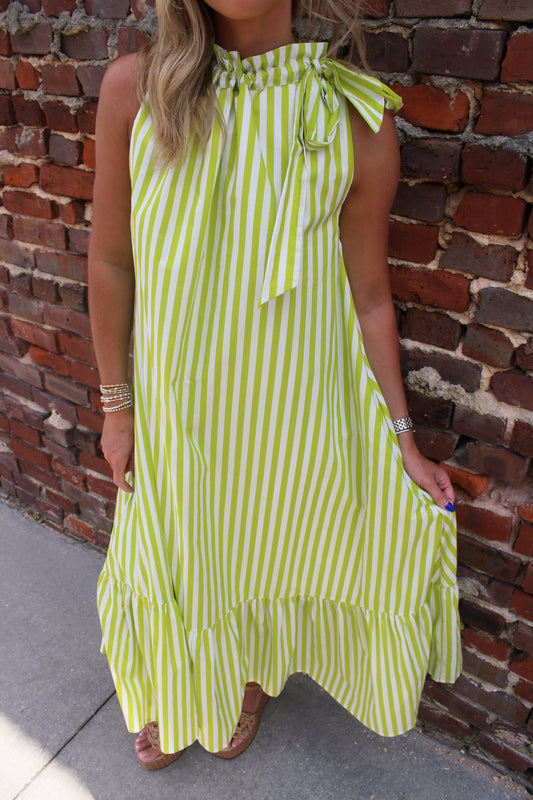 Seaside Escape Midi- Lime