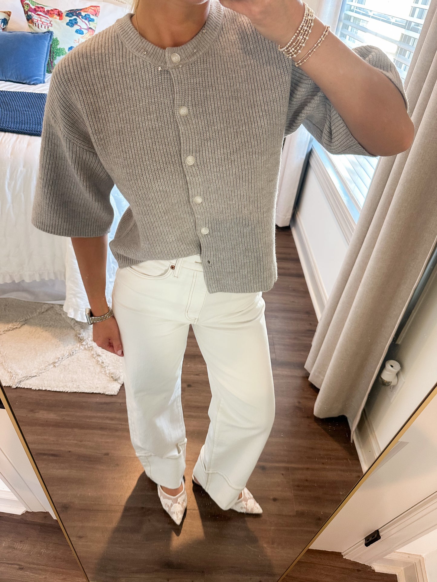 Haley Cardigan- Heather Grey
