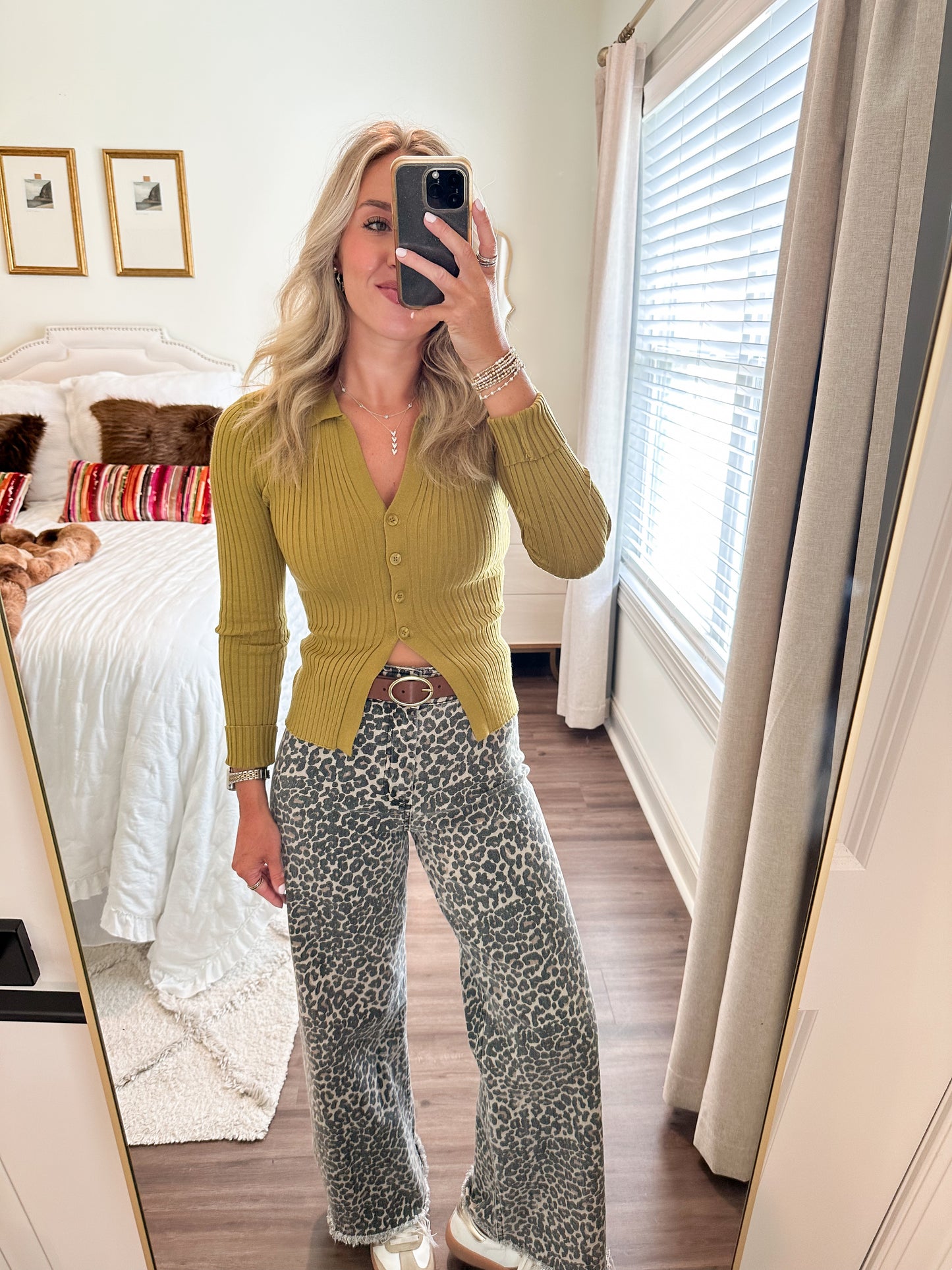 Harlan Knit Top- Kiwi Olive