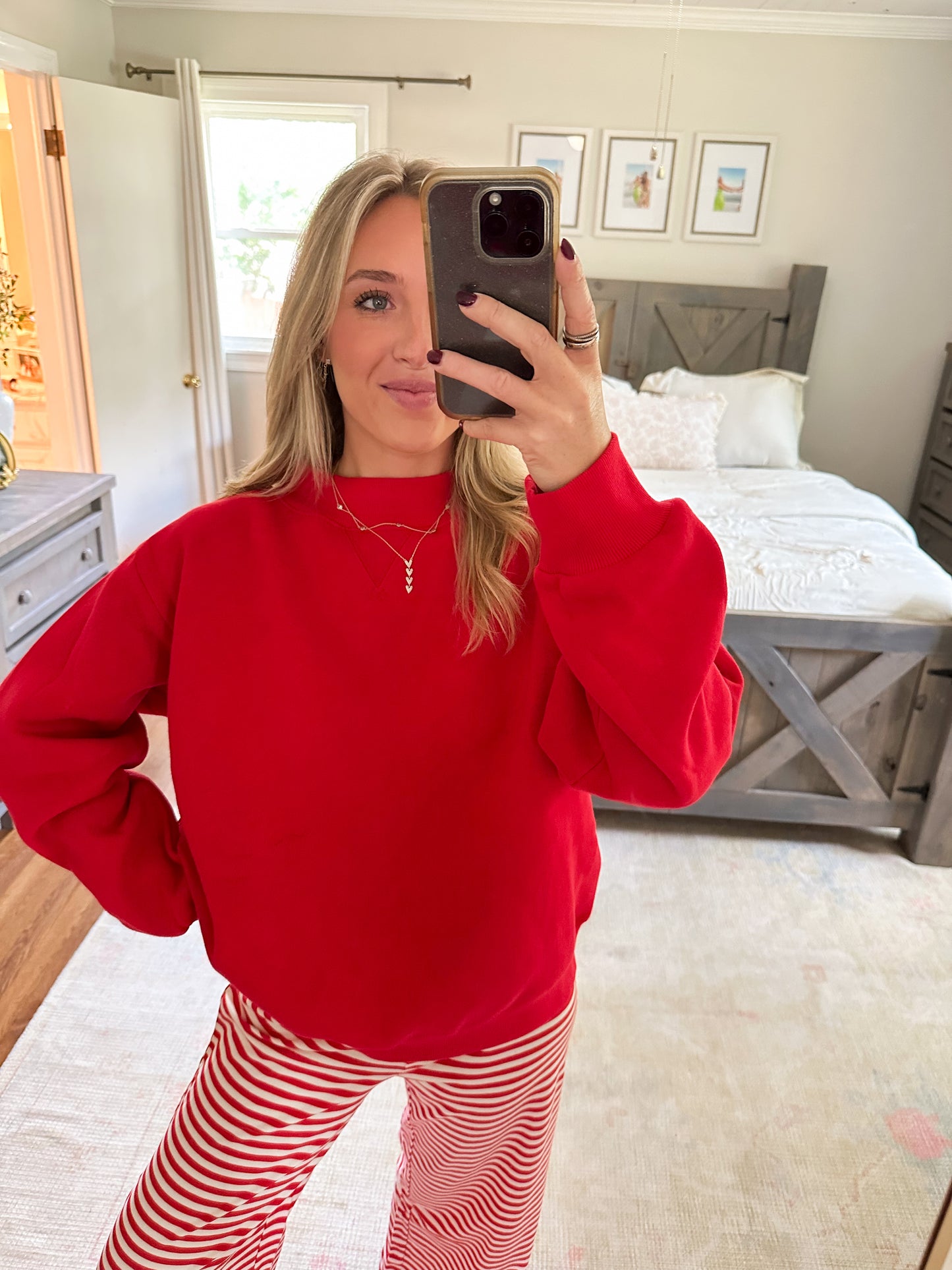 Kiera Mockneck- Red