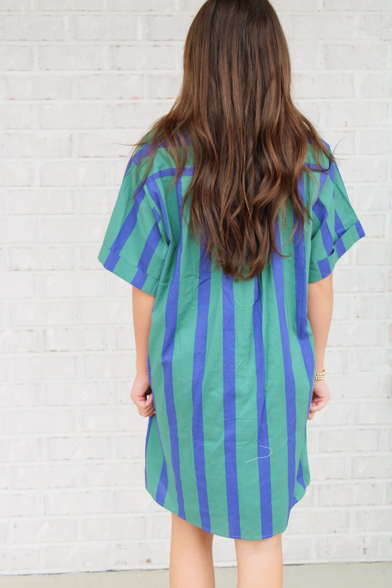 Palmer Dress- Green/Blue