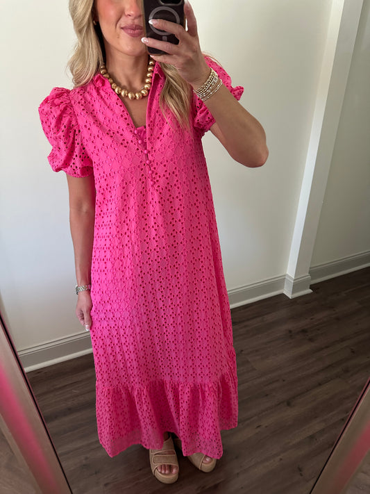 Emmerson Maxi Dress- Hot Pink