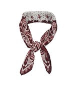 Paisley Print Scarf- Burgundy