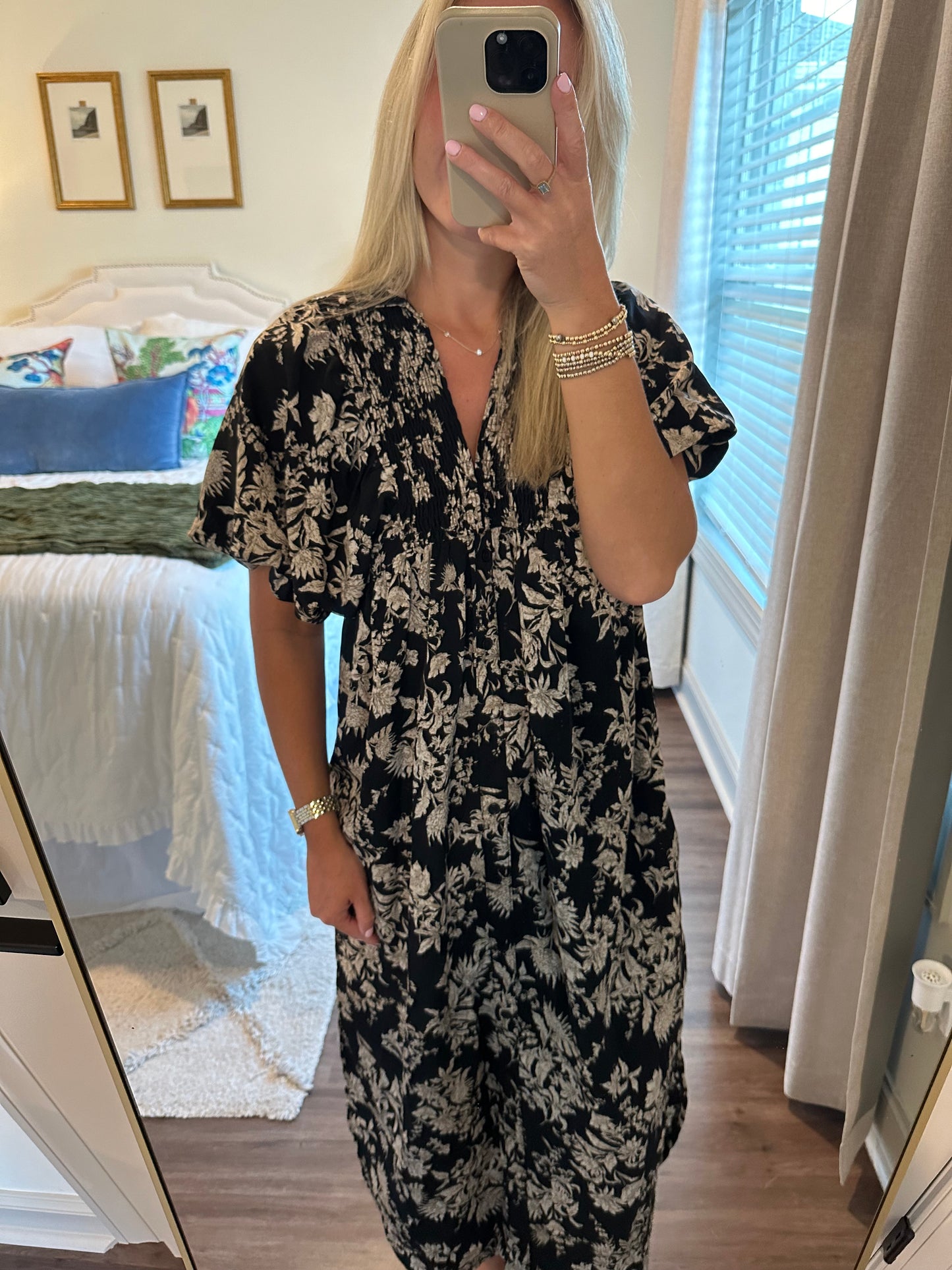 Corey Dress- Black/Tan