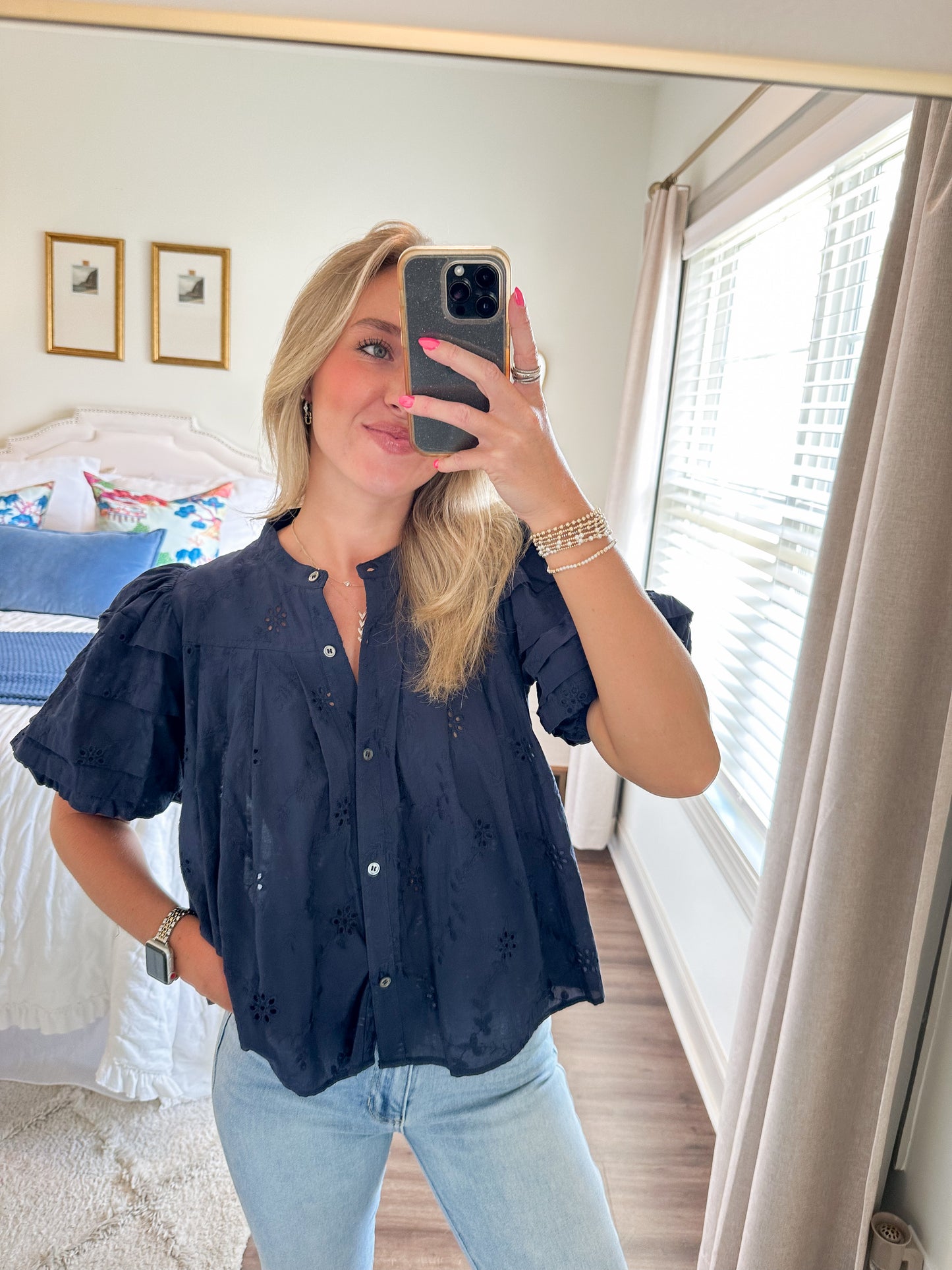 Scarlett Top- Navy