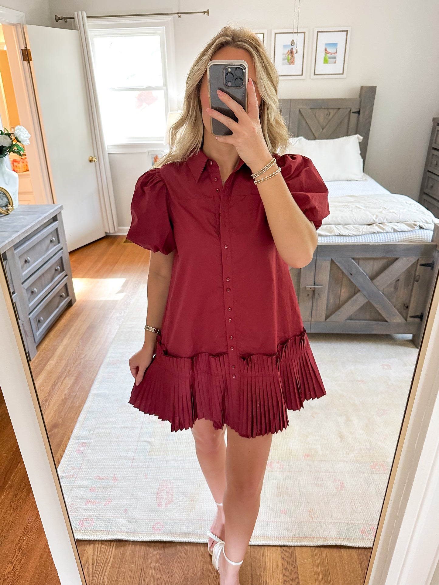 Holly Dress- Maroon