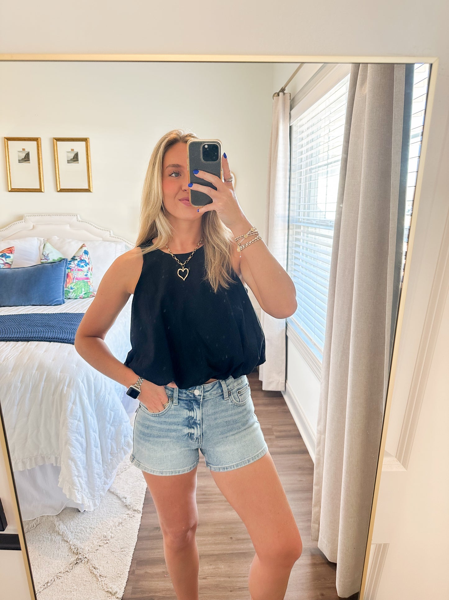 Luca Bubble Top- Black